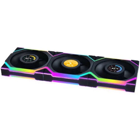 LIAN LI UNI FAN R12SL 120MM LCD WIRELESS 反向葉片