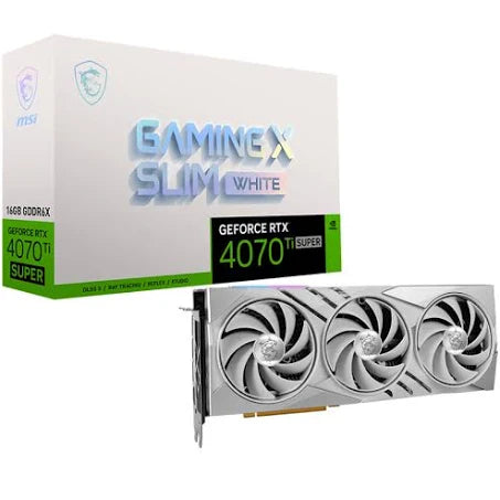 MSI RTX 4070 Ti SUPER 16G GAMING X SLIM WHITE