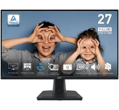 MSI Pro MP275 27" FHD 100Hz Monitor with built-in speaker HDMI Cable