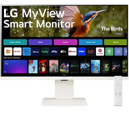 LG 32SR83U-W 32 吋 MyView 4K 超高清 IPS 智能顯示器，配備 webOS