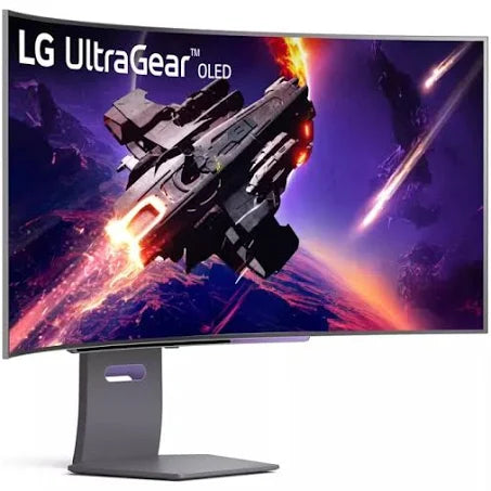 LG 45GS95QE-B 45 吋 UltraGear™ 21:9 Ultra-WQHD OLED 800R 弧形遊戲顯示器 | 支援 240Hz 更新率、0.03ms (GtG) 反應時間 及 DisplayHDR™ True Black 400 技術