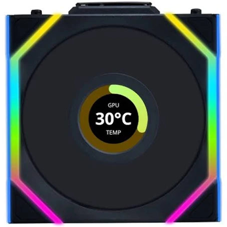 LIAN LI UNI FAN R12SL 120MM LCD WIRELESS 反向葉片