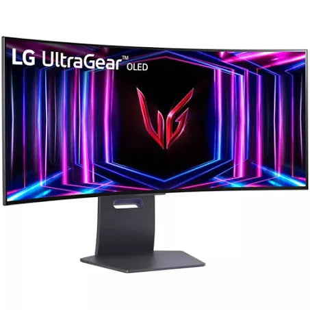 LG 34GS95QE-B 34 吋 UltraGear™ 21:9 Ultra-WQHD OLED 800R 弧形遊戲顯示器 | 支援 240Hz 更新率、0.03ms (GtG) 反應時間及 DisplayHDR True Black 400技術