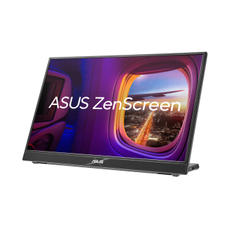 ASUS ZenScreen MB16QHG 可攜式顯示器 – 16 吋 WQXGA (2560 x 1600) IPS 面板、120 Hz 更新率、 DisplayHDR™ 400、100% DCI-P3、L 形支架、三腳架、USB Type-C®、HDMI®、零閃爍、低藍光、 FSC Mix-certified