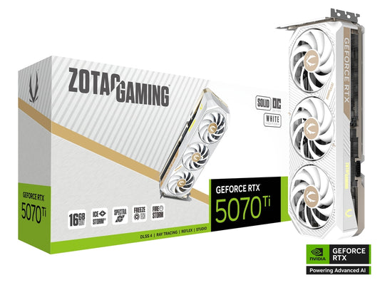 ZOTAC GAMING GeForce RTX™ 5070 Ti SOLID CORE OC White Edition