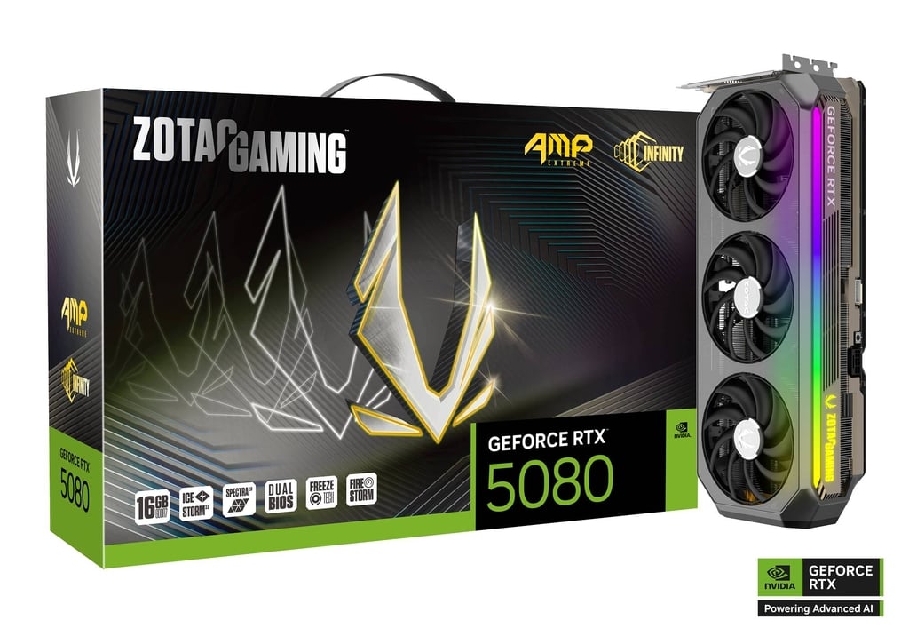 [可單買/砌機優惠-$300] ZOTAC GAMING GeForce RTX™ 5080 AMP Extreme INFINITY - SevenTwentyOne