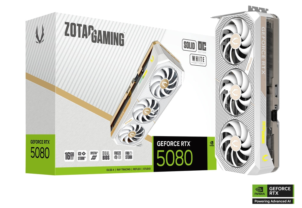 ZOTAC GAMING GeForce RTX™ 5080 SOLID OC White Edition