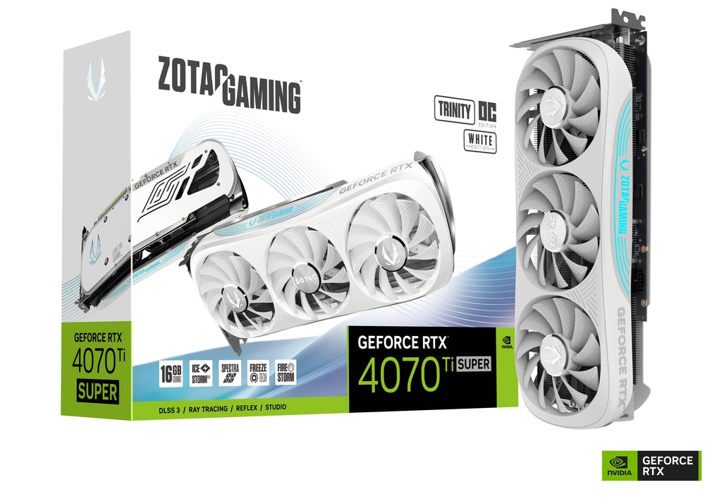 ZOTAC RTX 4070 Ti SUPER Trinity OC White 16GB